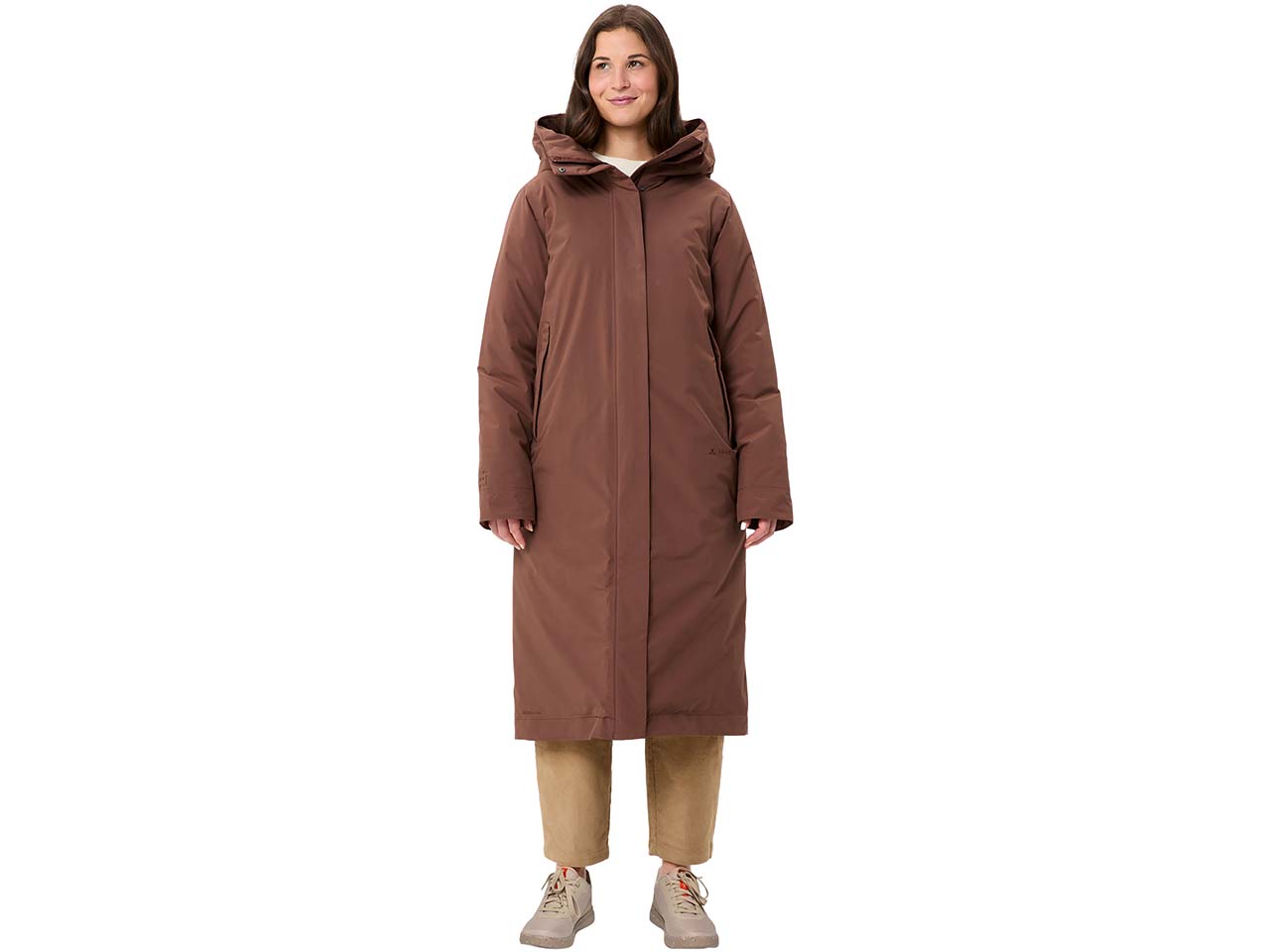 VAUDE Damen-Mantel 'Coreway' mit 2-Wege-Front-Reißverschluss, tobacco, Gr. 40