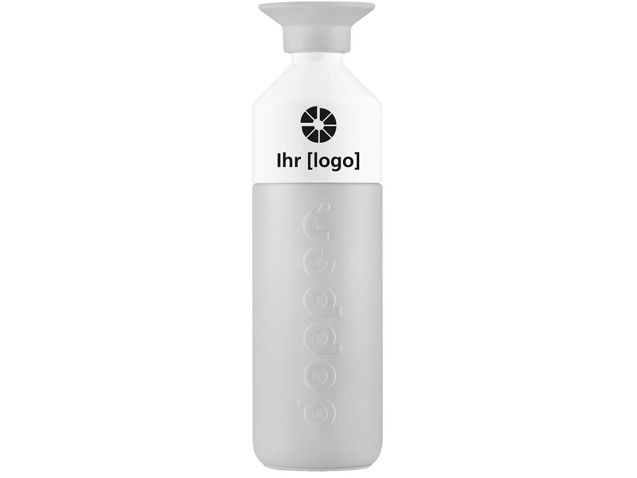 Dopper Trinkflasche "Steel" 800 ml inkl. 1-farbigem Aufdruck, chrisp grey