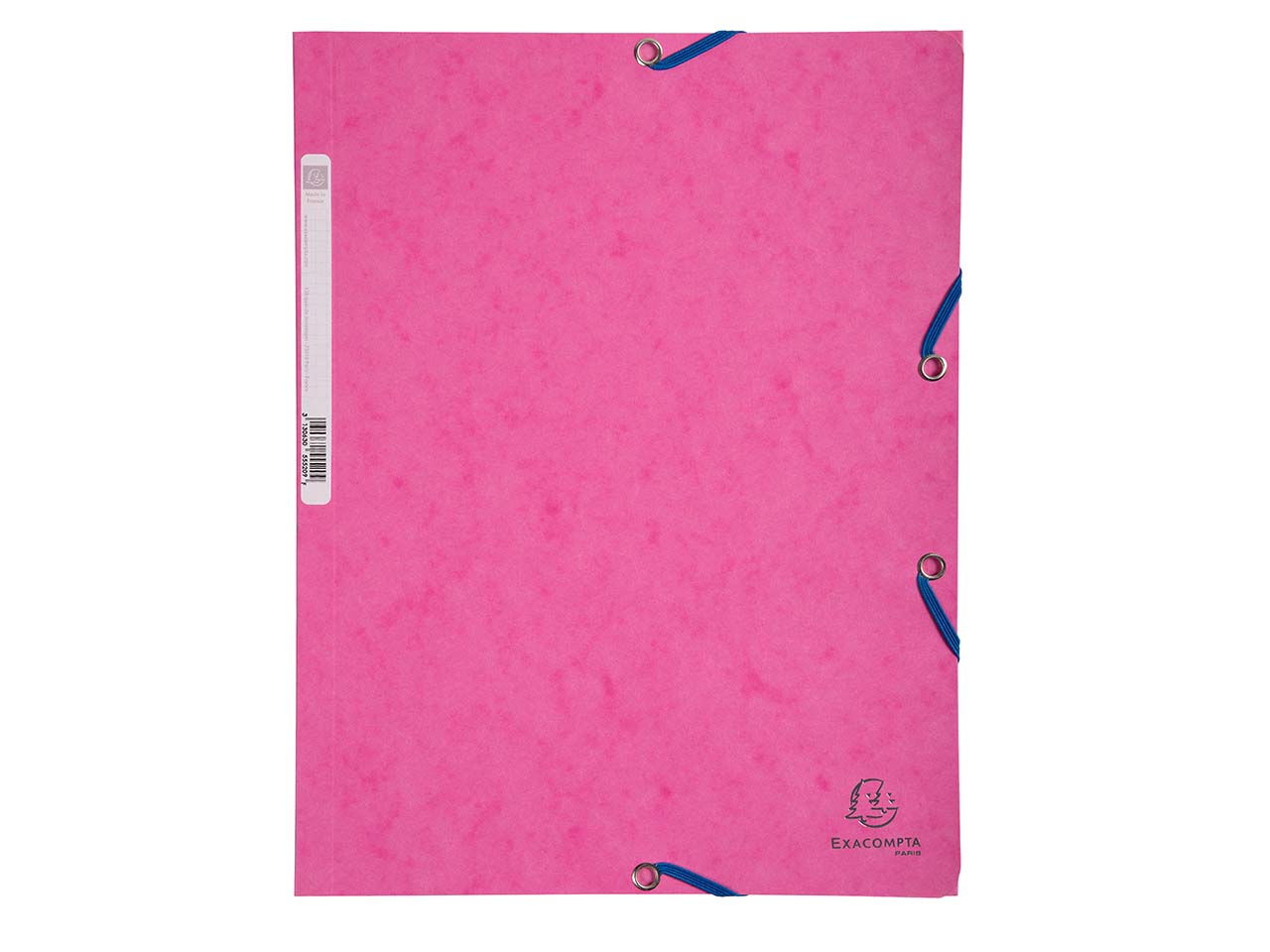 25 Exacompta Sammelmappen, Colorspan-Karton, 400 g/m², DIN A4, 3 Klappen, rosa