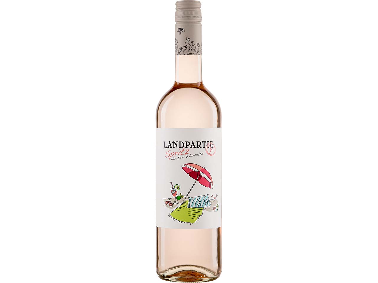 Bio-Aperitif LANDPARTY Spritz Himbeer & Limette, 750 ml