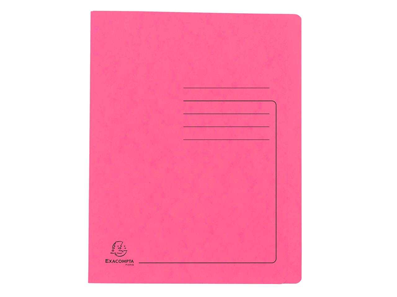 25 Exacompta Schnellhefter aus Colorspan-Karton, 355 g/m², DIN A4, rosa