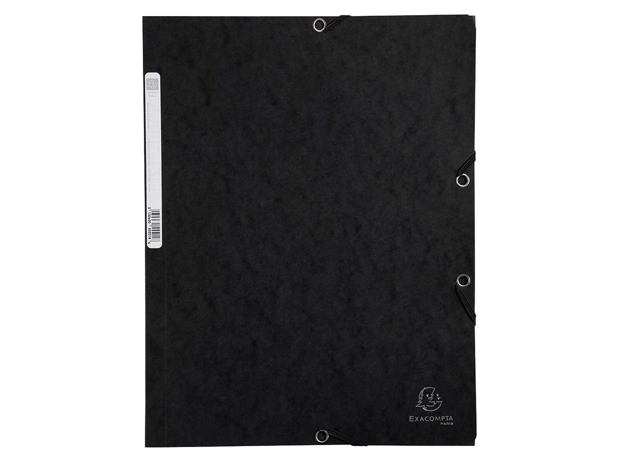 25 Exacompta Sammelmappen, Colorspan-Karton, 400 g/m², DIN A4, 3 Klappen, schwarz