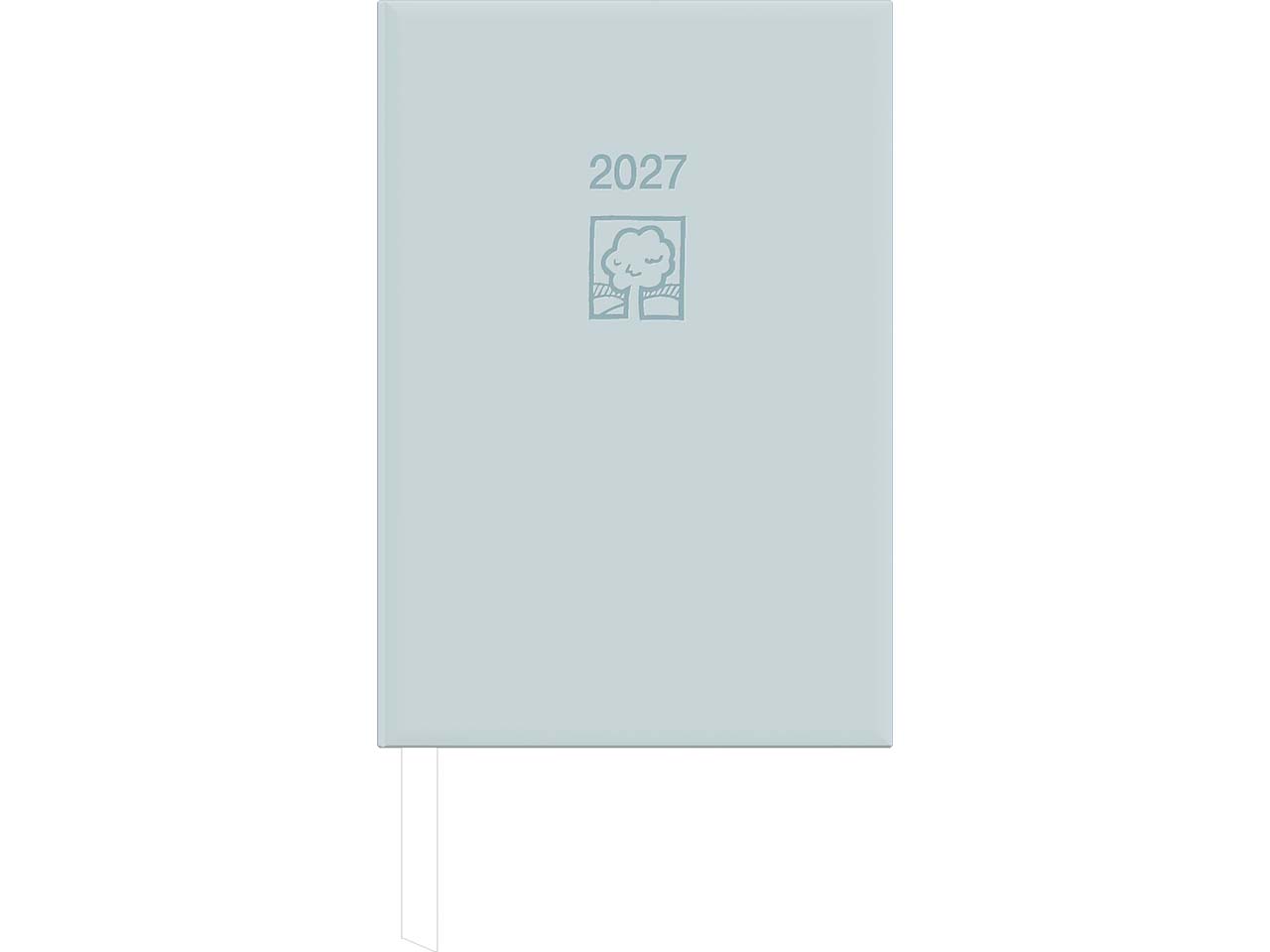 Zettler Buchkalender aus Recyclingpapier, 2027 grau