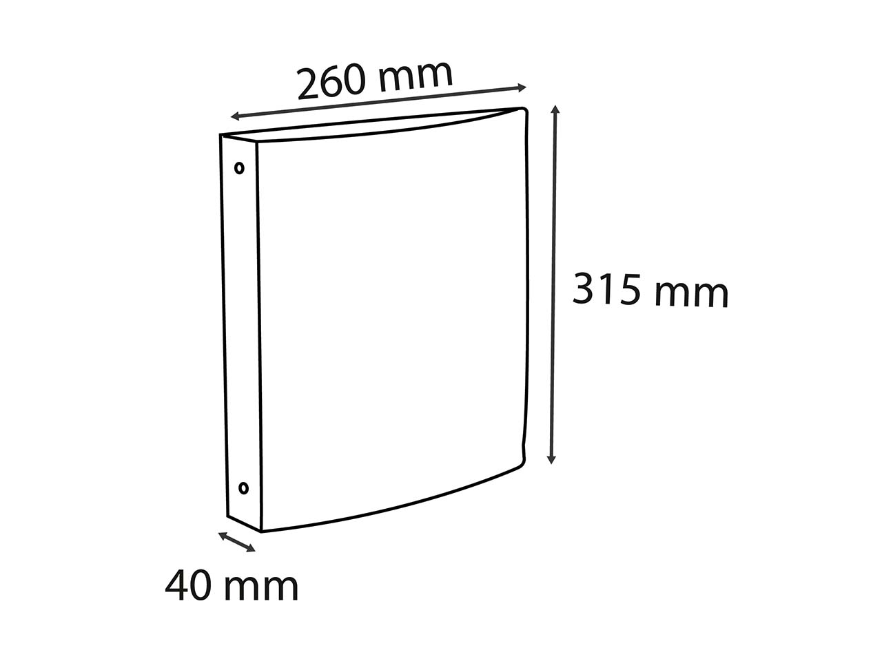 10 Exacompta Ringbücher "Aquarel", DIN A4, 2 Ringen in D-Form, korallenrot