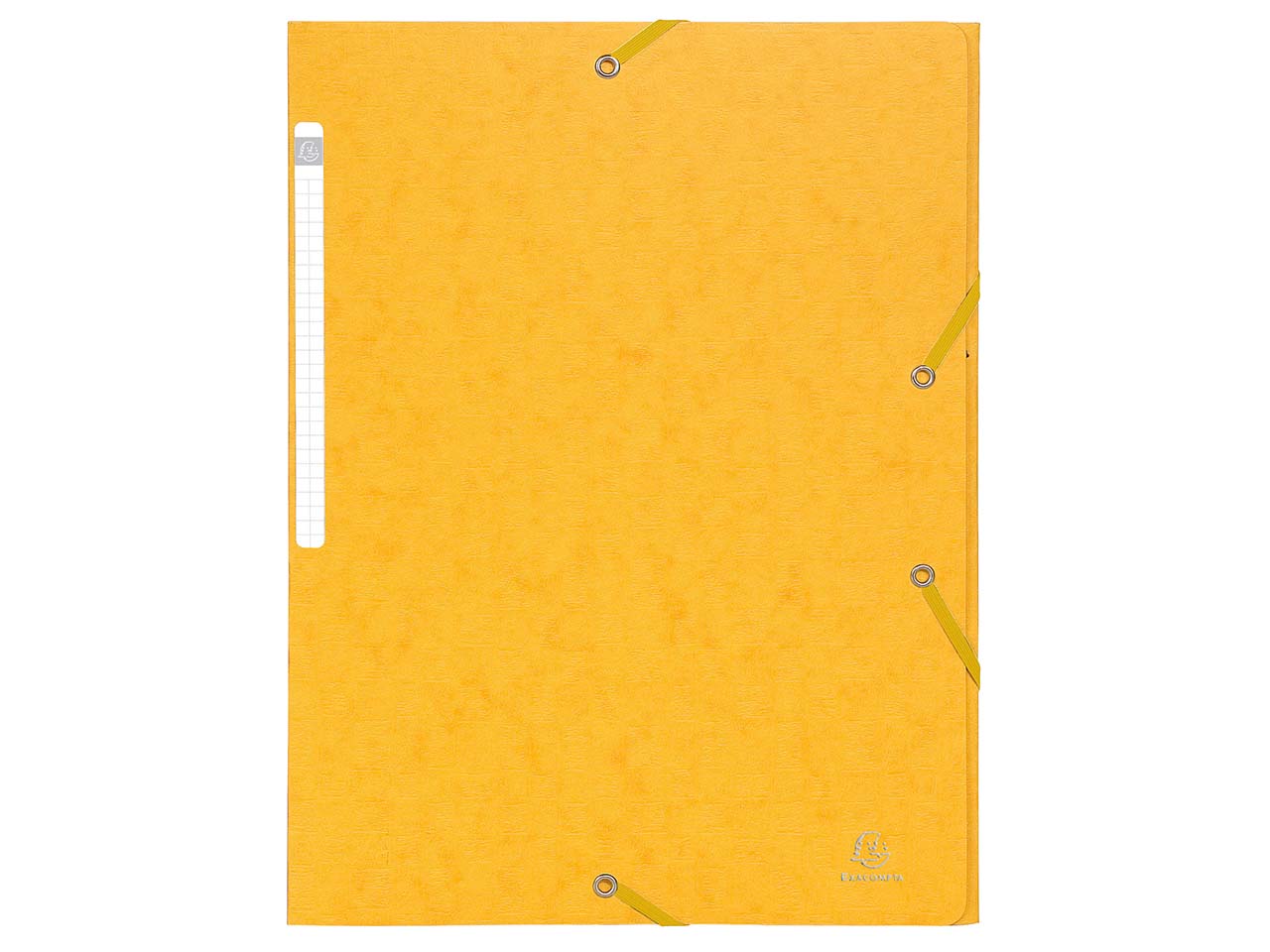 25 Exacompta Sammelmappen "Scotten", 600 g/m², DIN A4, Gummizug, 3 Klappen, gelb