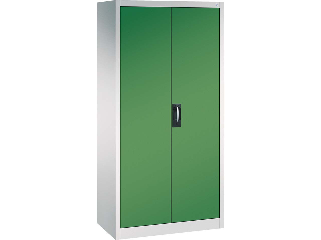 C+P Büroschrank Acurado, H1950xB930xT500mm, Lichtgrau/Resedagrün