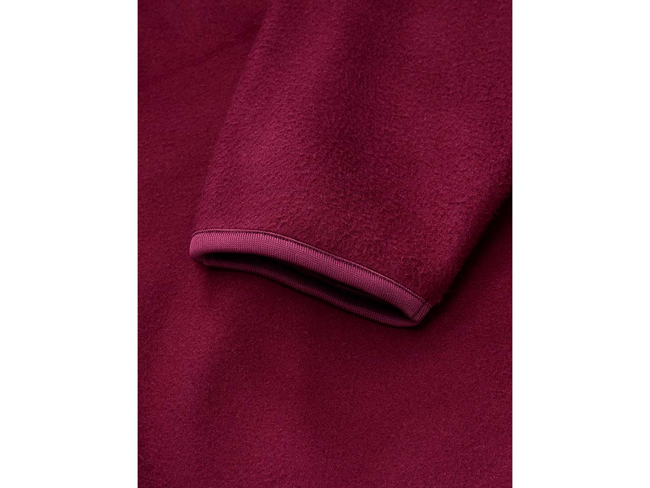 Neutral Unisex Fleecejacke aus recyceltem PE, bordeaux, Gr. XL