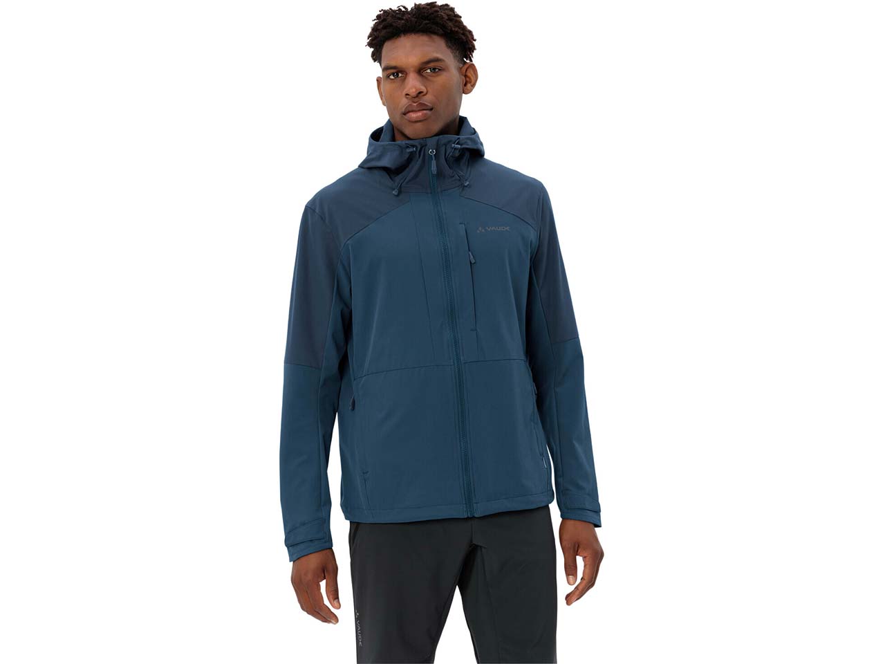 VAUDE Herren-Softshelljacke "Elope Wind" mit Brust- & Seitentaschen, baltic sea, Gr. L