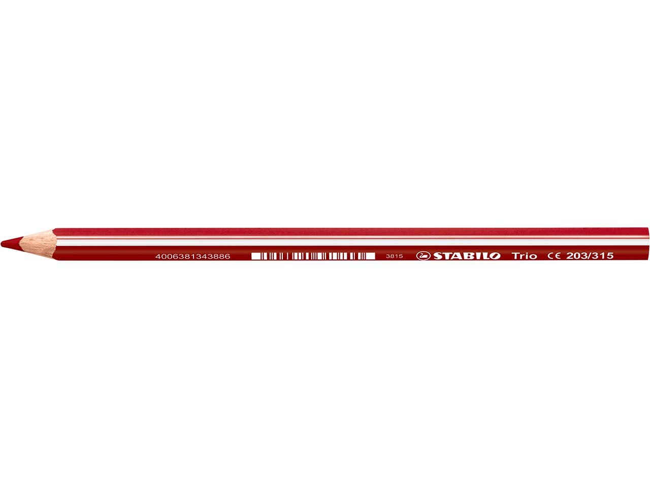 STABILO Buntstift 'Trio' dick, kirschrot