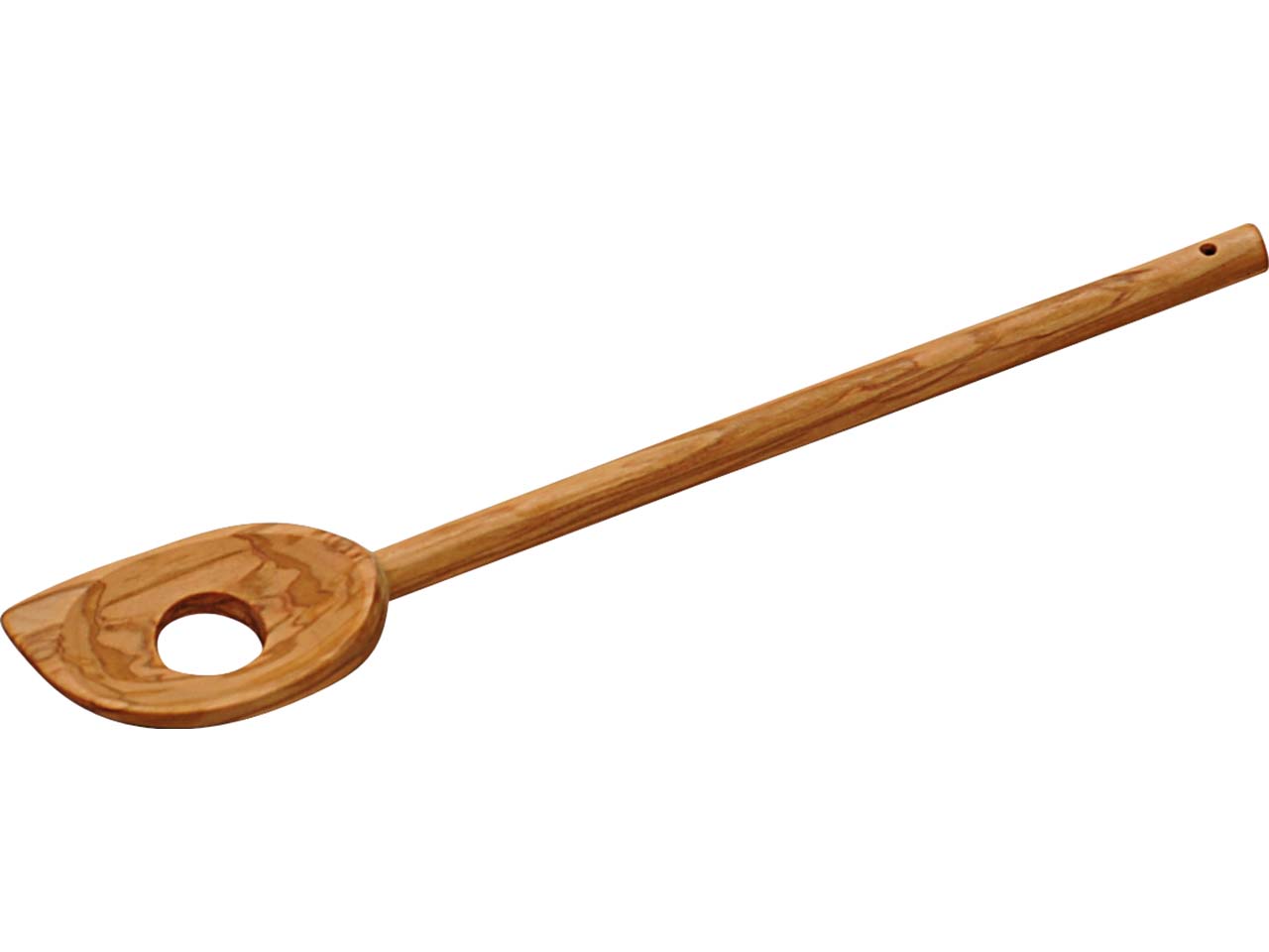 KESPER Spitzlöffel mit Loch aus Olivenholz, 30 cm