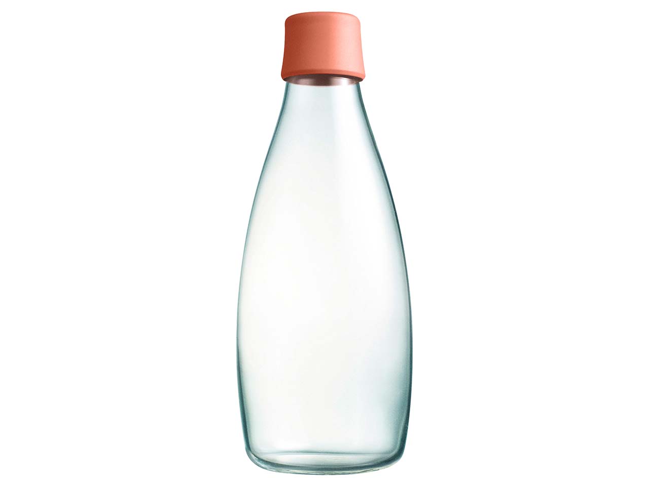 retap Trinkflasche 0,8 l aus Glas peach
