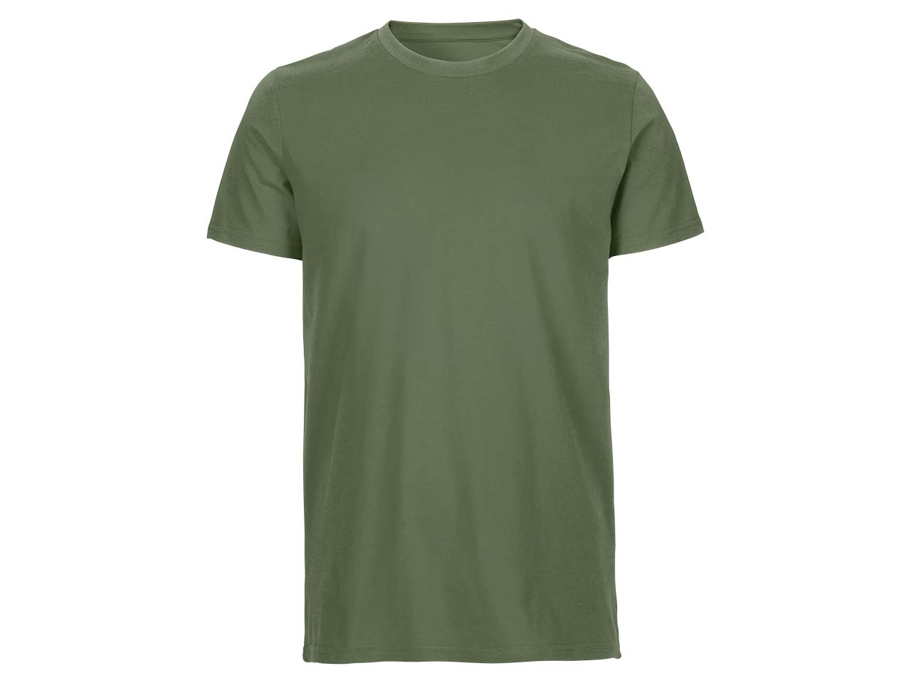Neutral Bio-Herren-T-Shirt mit Rundhalsausschnitt dunkelgrün, Gr. L