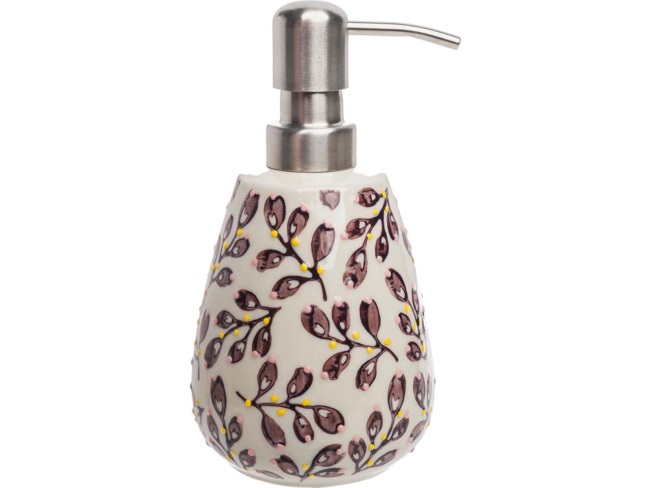 tranquillo Seifenspender "REFLOYA" aus Steinzeug, 300 ml, violett/creme