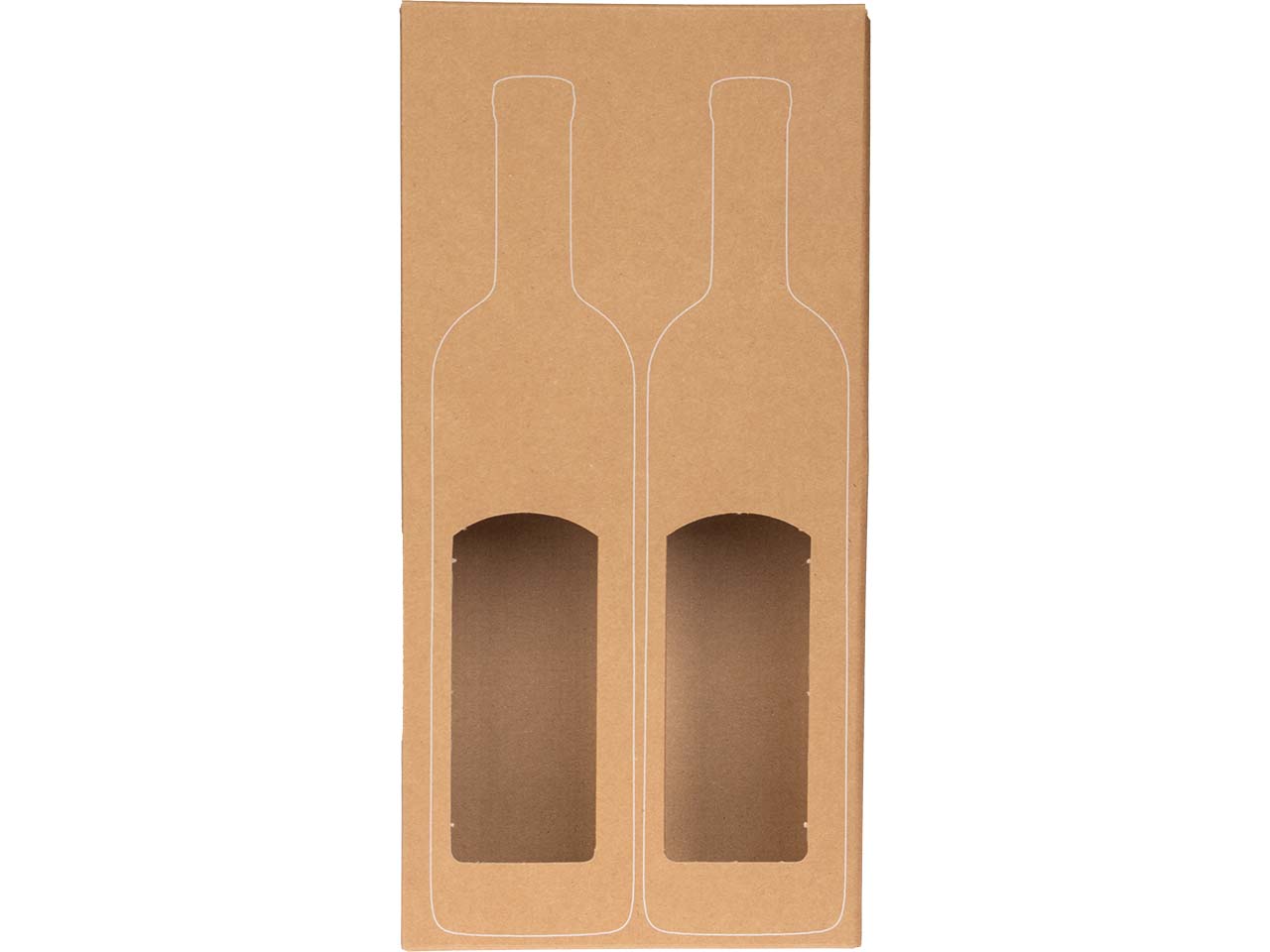 ColomPac Weinkarton mit Flexodruck für 2 Flaschen