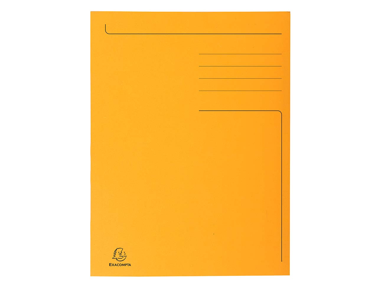 50 Exacompta Aktenmappen "Forever", 3 Klappen, 280 g/m², DIN A4, orange