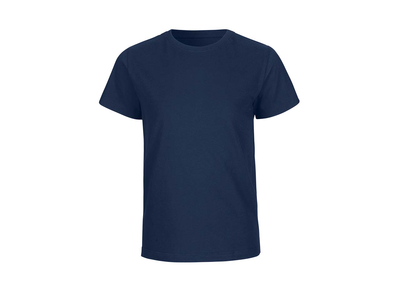 Neutral Bio-Kinder T-Shirt mit Rundhalsausschnitt navy, Gr. 104/110