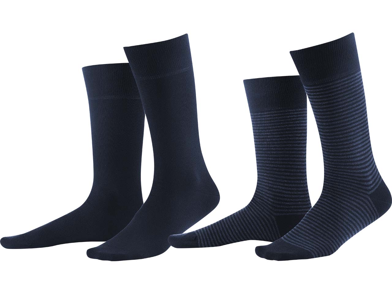 2er-Pack Living Crafts Bio-Herren-Socken "Arni" navy, Gr. 39/42