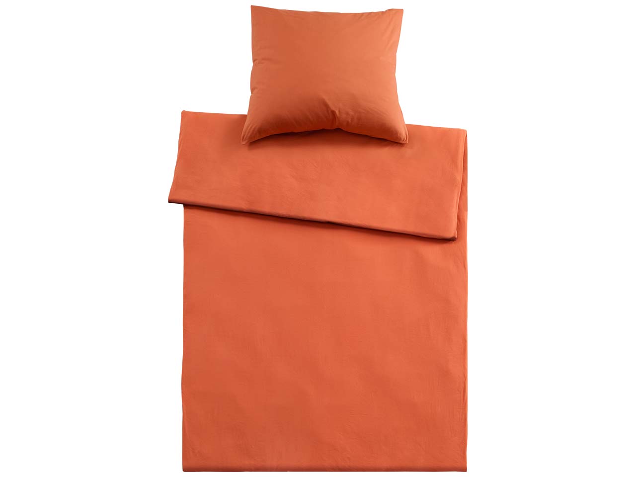 Bettwäsche "Single Jersey" aus Bio-Baumwolle 80 x 80 cm,/135 x 200 cm, chili