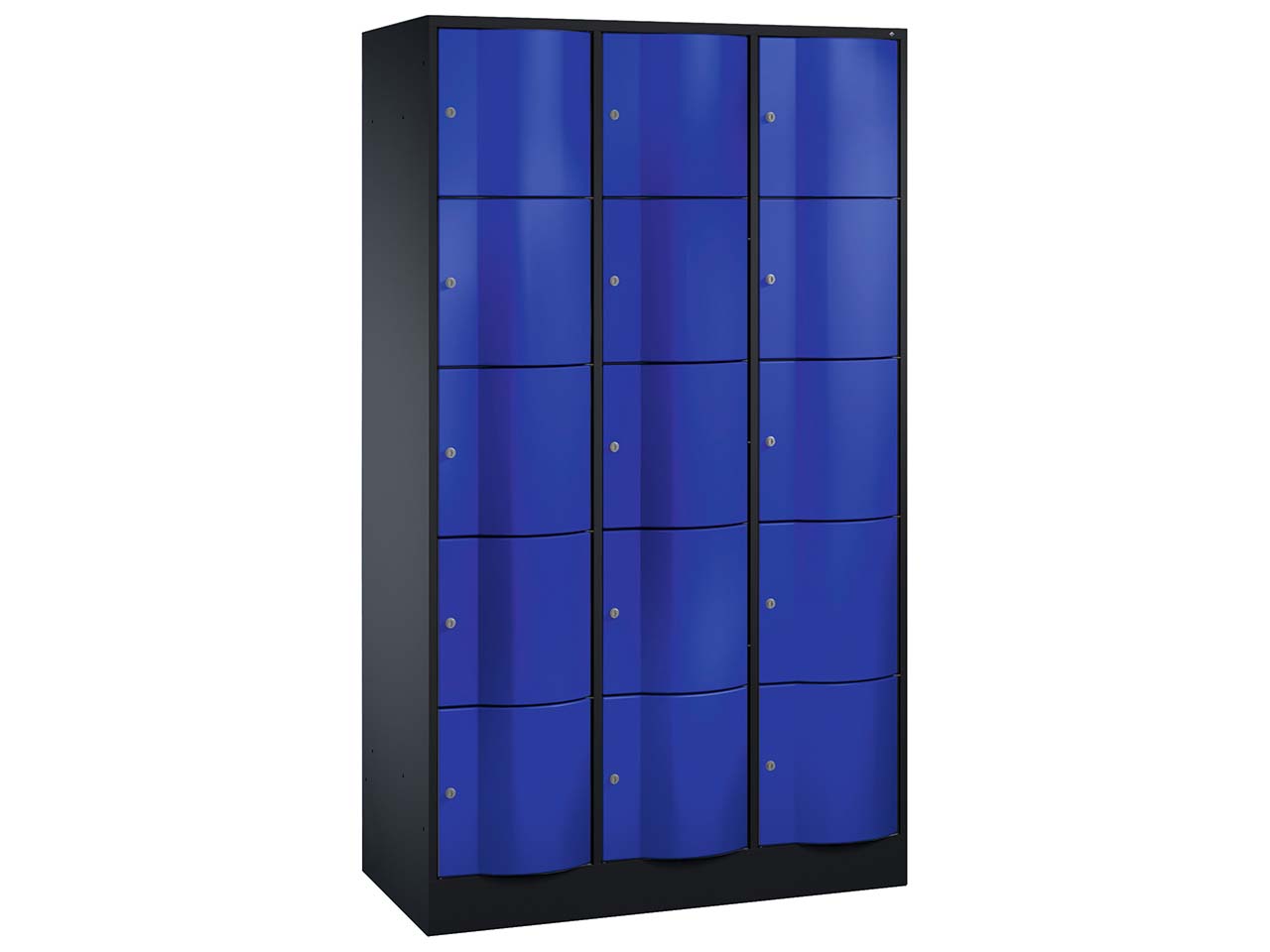 Schließfachschrank 3 Türme an/bl 5er