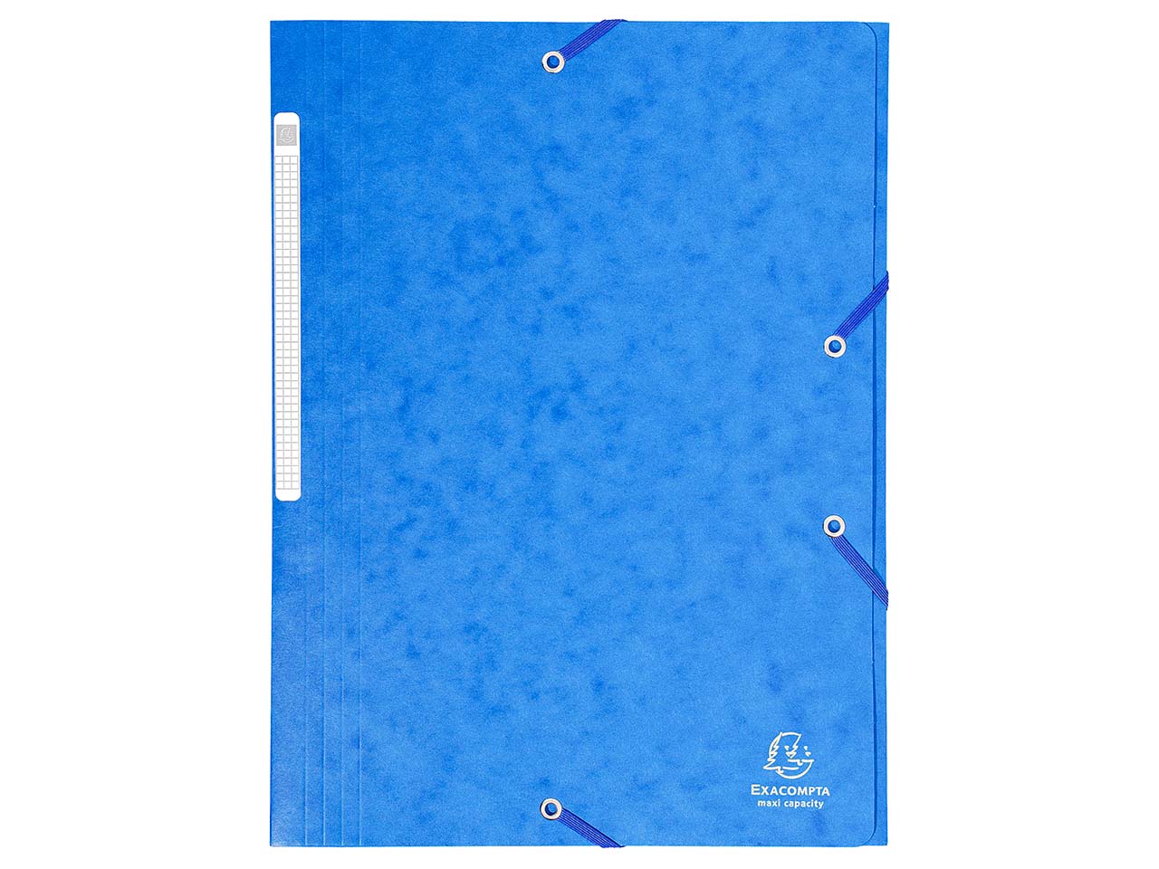 25 Exacompta Sammelmappen, Colorspan-Karton, 425 g/m², DIN A4, 3 Klappen, blau