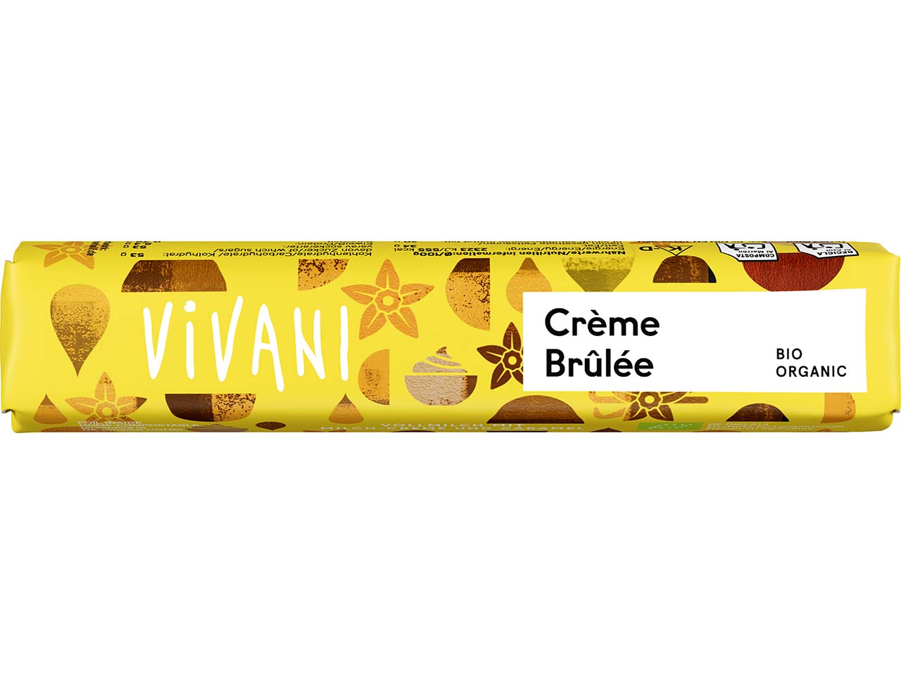 VIVANI Bio-Schokoriegel "Crème Brûlée", 40 g