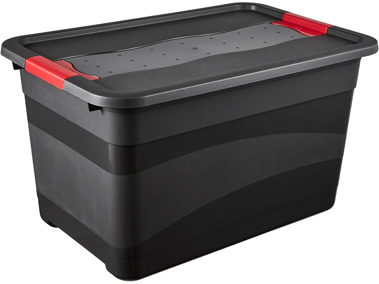 keeeper Transportbehälter 'Eckhart' mit Deckel, 59,5 x 39,5 x 34 cm, 52 l, grau