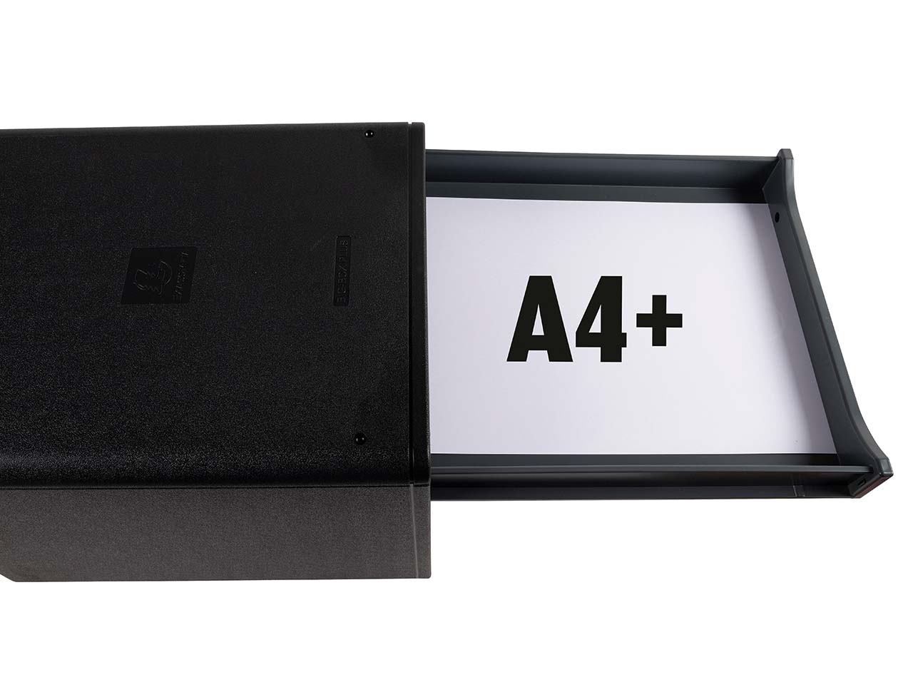 Exacompta Schubladenbox Big Box Plus "Glossy", DIN A4+, 5 Schubladen offen, schwarz