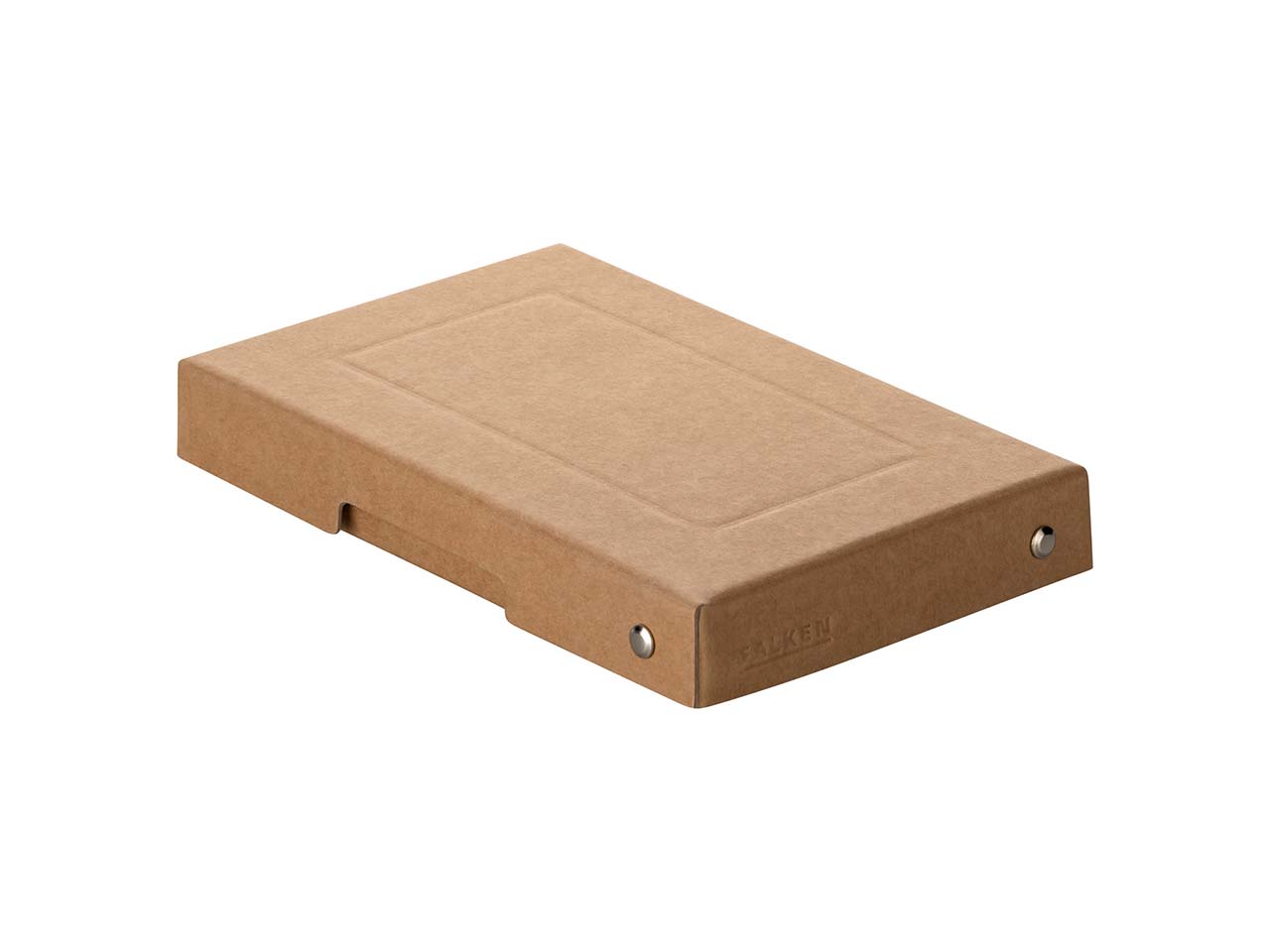 5 Falken Aufbewahrungsboxen "PureBox", 780 g/m², DIN A6, 2,5 cm Höhe, braun