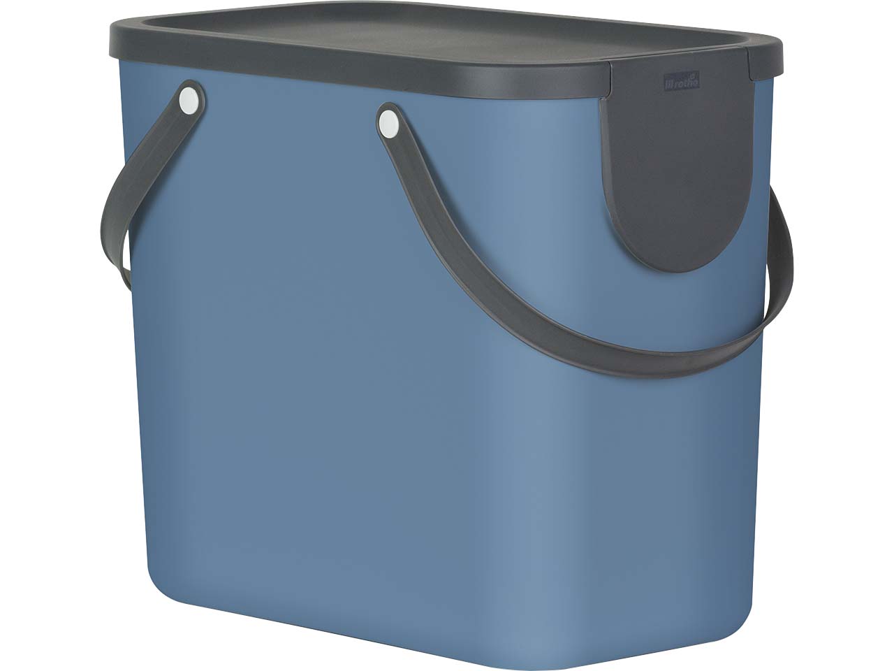 rotho Abfallbehälter "ALBULA" aus Recyclingkunststoff, 25 l, horizon blue
