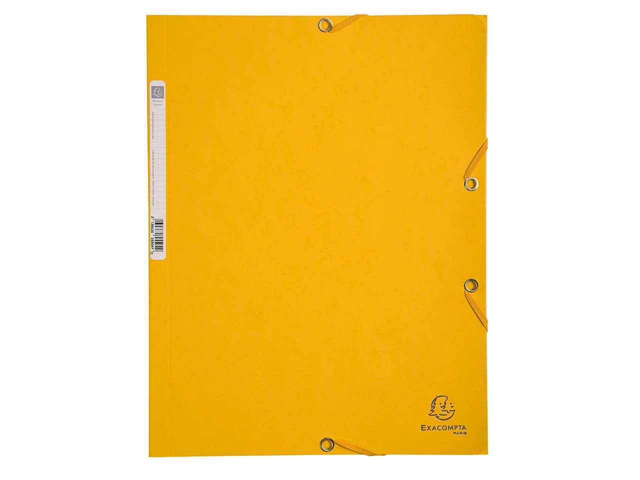 25 Exacompta Sammelmappen, Colorspan-Karton, 400 g/m², DIN A4, 3 Klappen, gelb