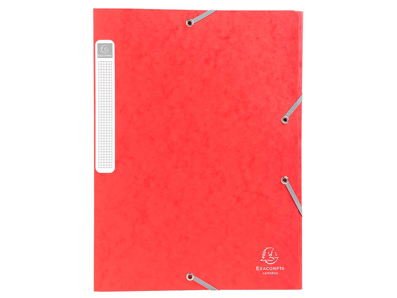 25 Exacompta Archivboxen, Colorspan, 425 g/m², DIN A4, 3 Klappen, RB 25 mm, rot