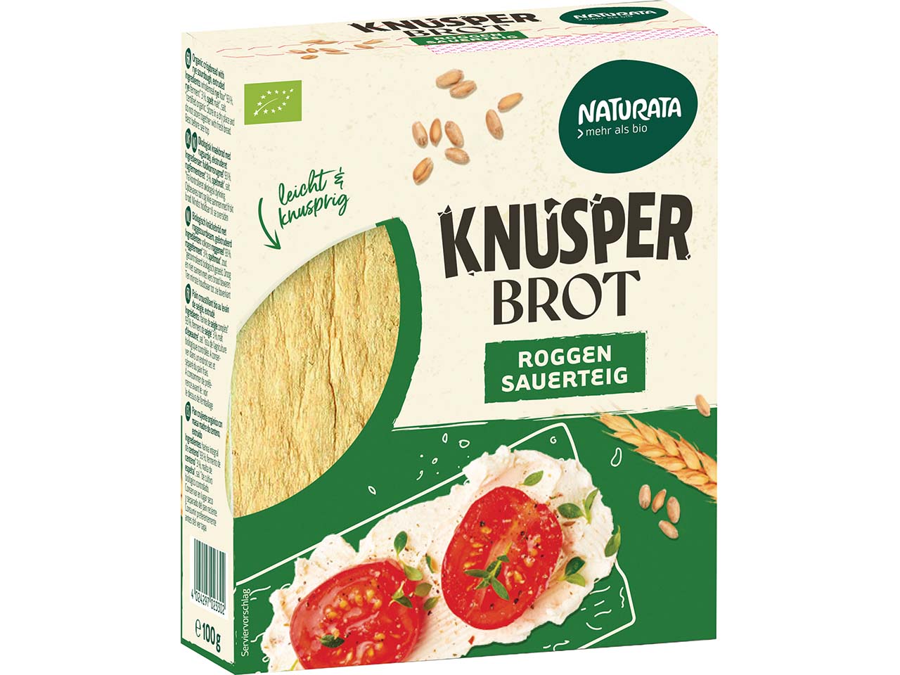 NATURATA Bio-Knusperbrot Roggen-Sauerteig, 100 g