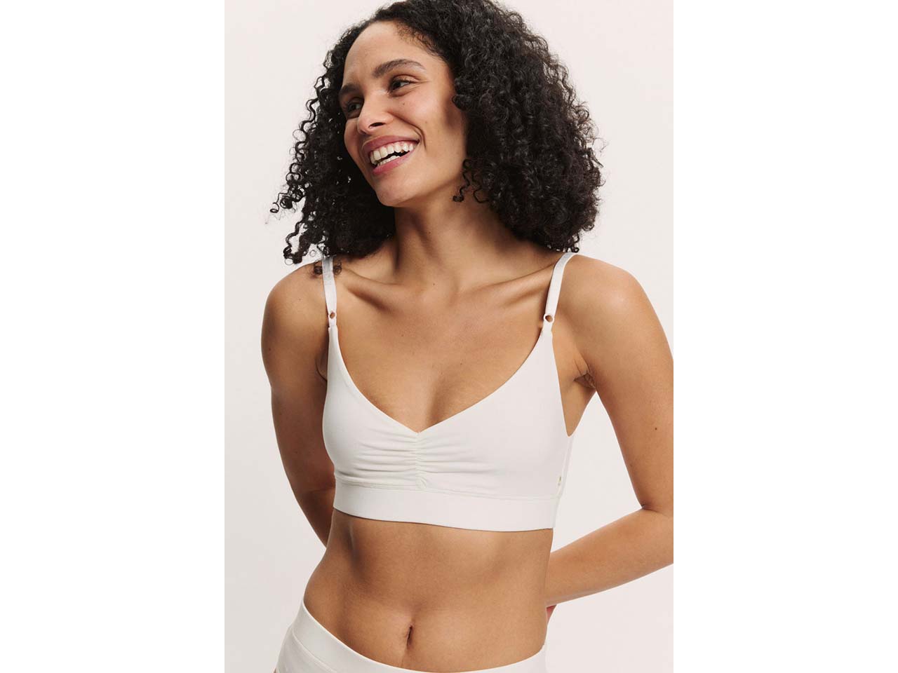 tranquillo Damen-Bralette "Nolaa" aus Tencel, white, Gr. L