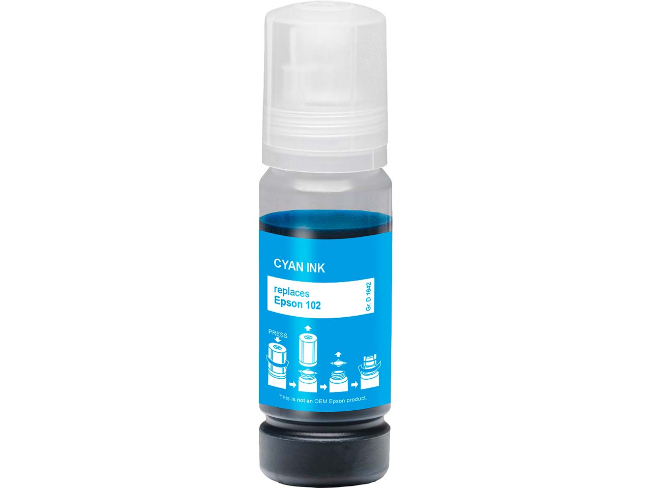 memo Tinte ersetzt Epson 102 cyan