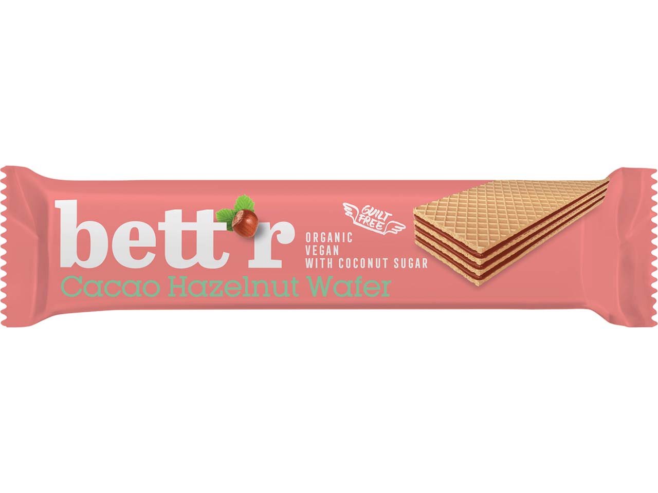 bett'r Bio-Waffelschnitte "Cacao Hazelnut" vegan, 30 g