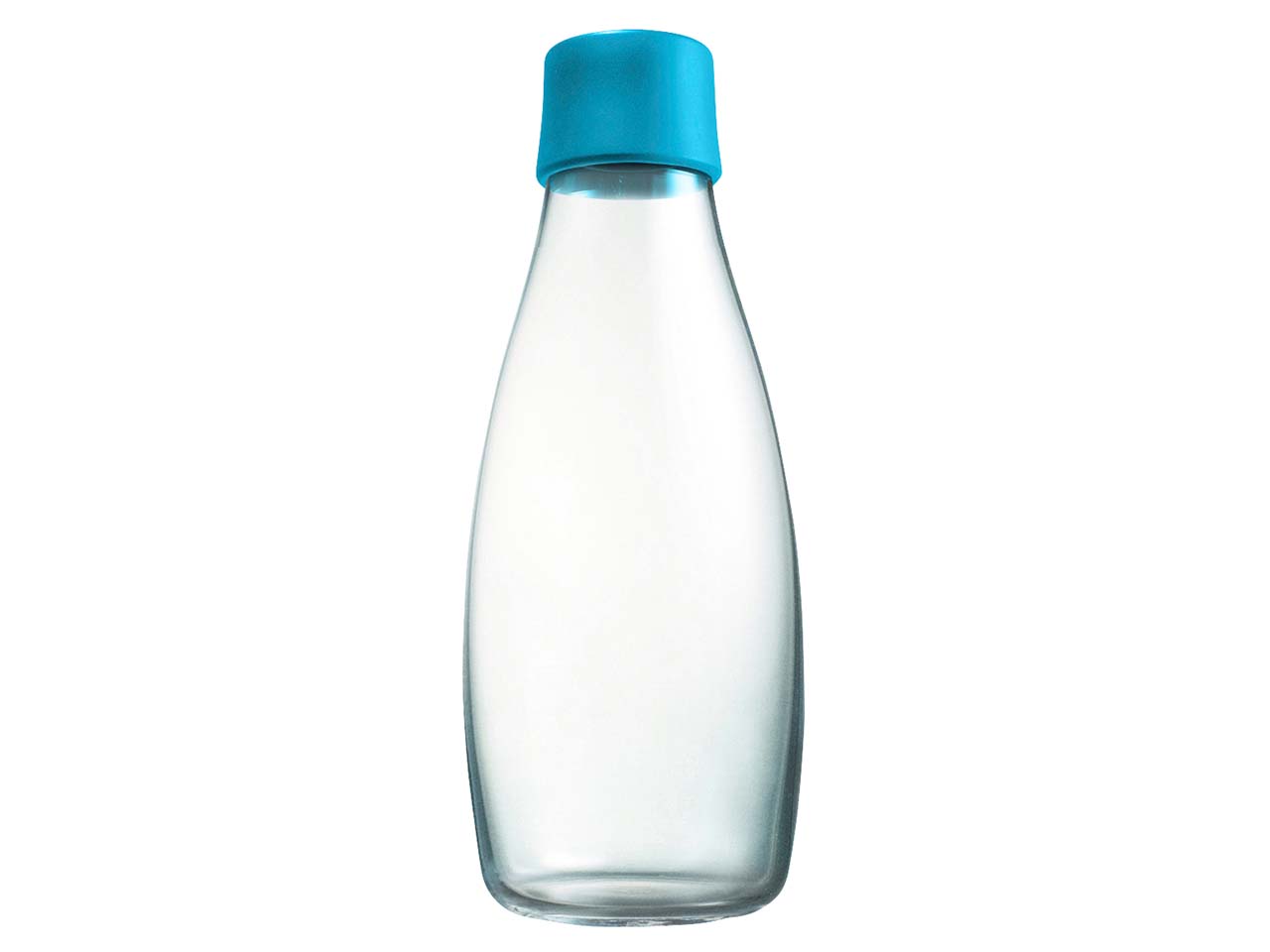 retap Trinkflasche 0,5 l aus Glas light blue