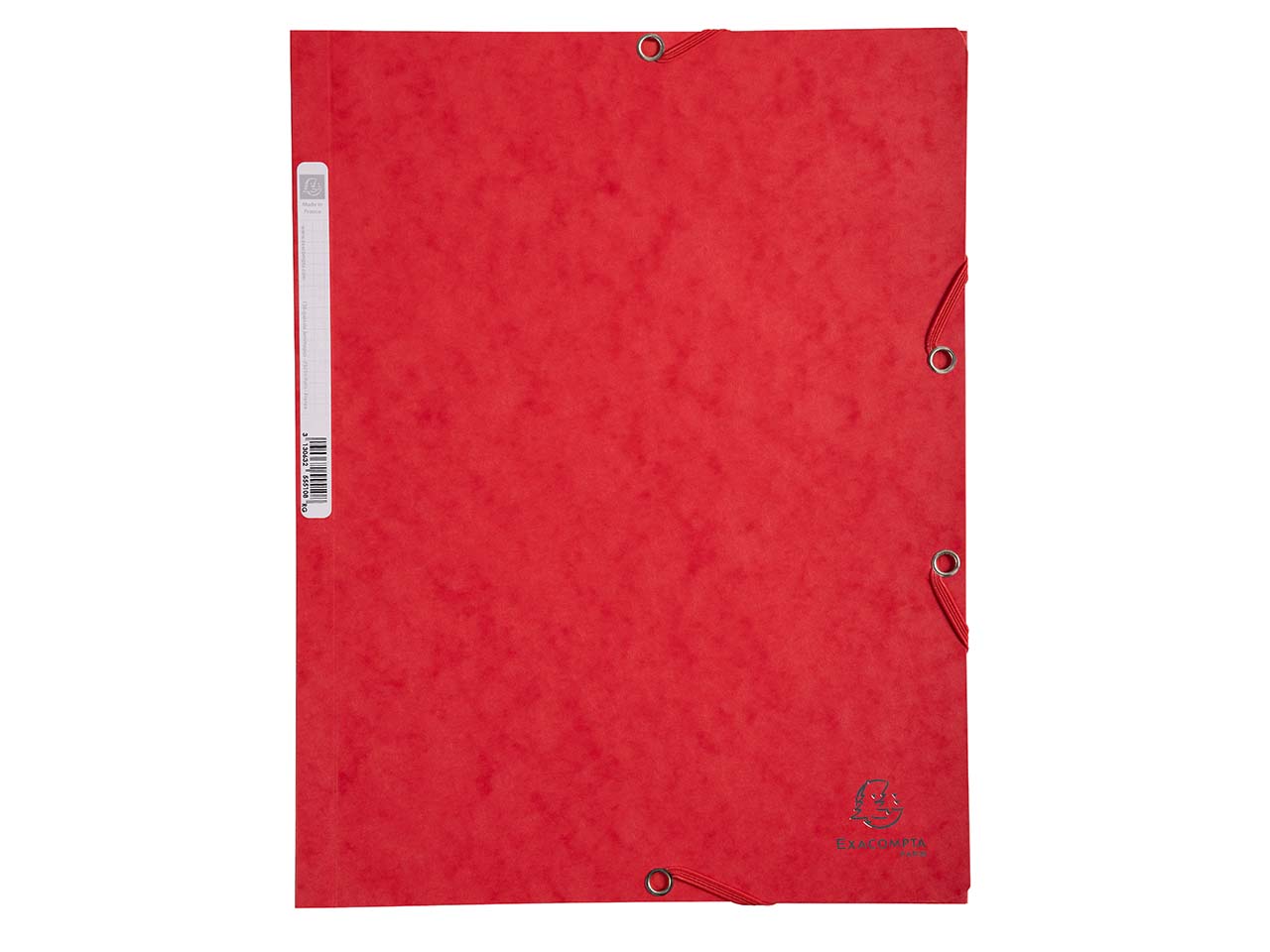 25 Exacompta Sammelmappen, Colorspan-Karton, 400 g/m², DIN A4, 3 Klappen, rot