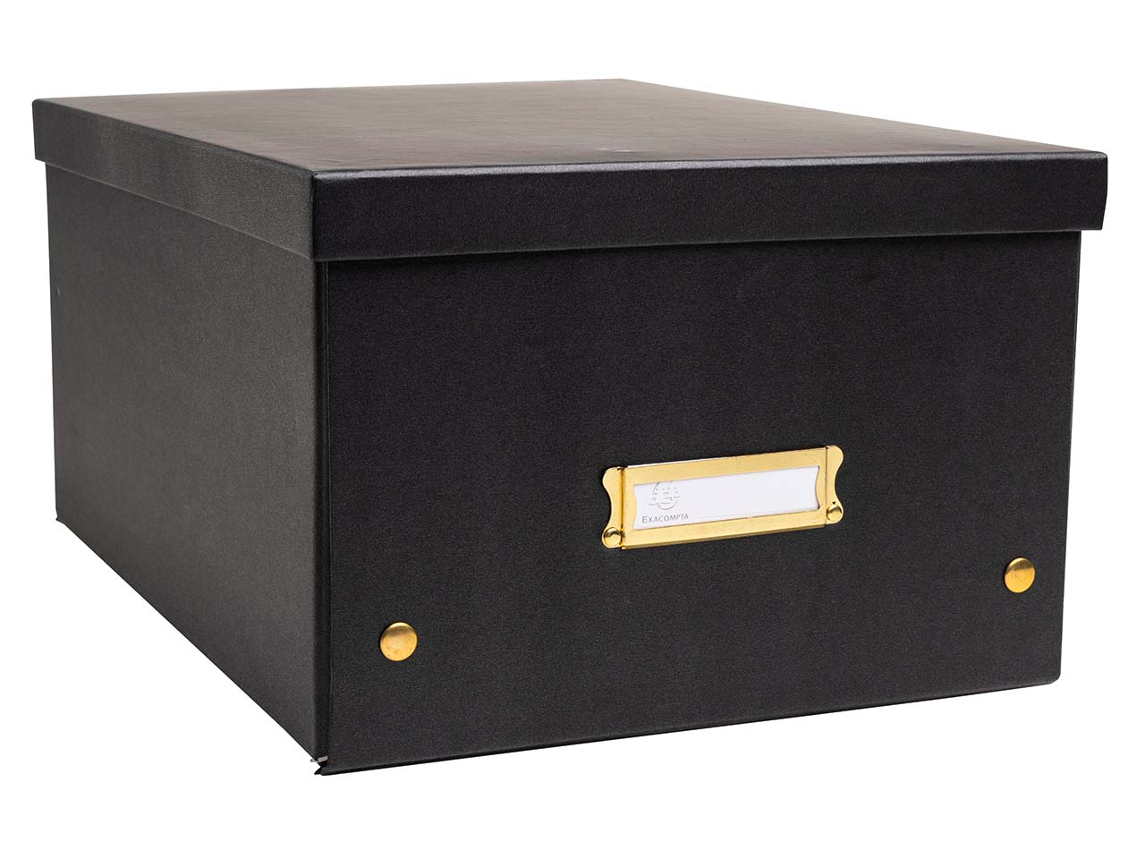 5 Exacompta Ablageboxen "NeoDeco", 29x38x19 cm, DIN A4+, schwarz