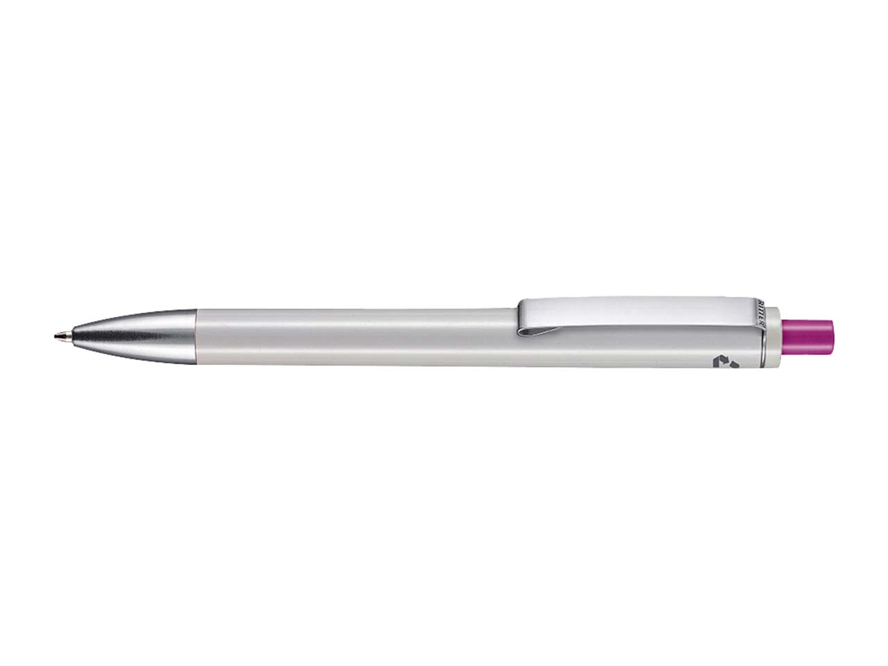 RITTER PEN Kugelschreiber 'EXOS RECYCLED' grau recycled/fuchsia