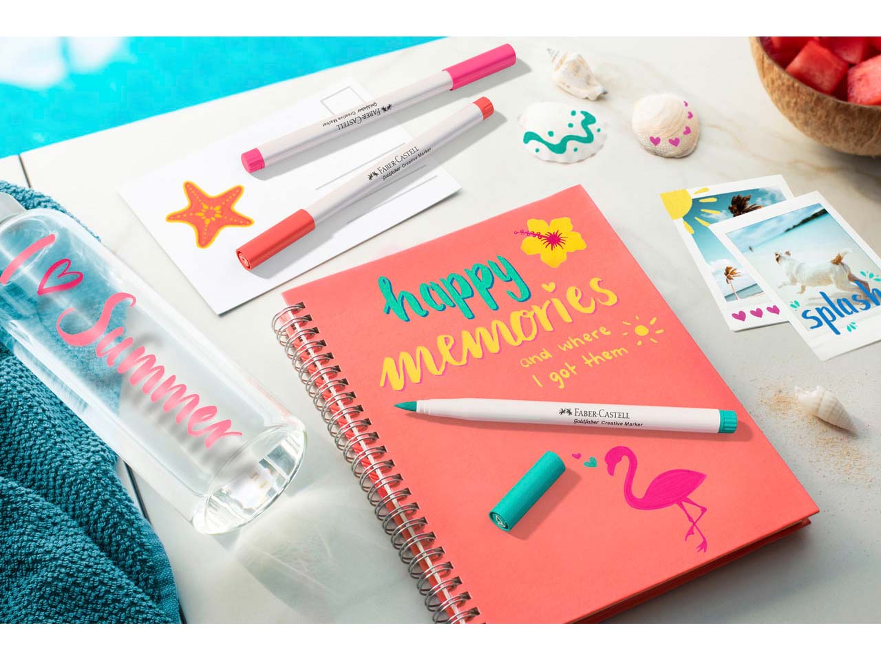 Faber-Castell 6er-Set Goldfaber Creativ-Marker "Holiday Vibes" B-Spitze