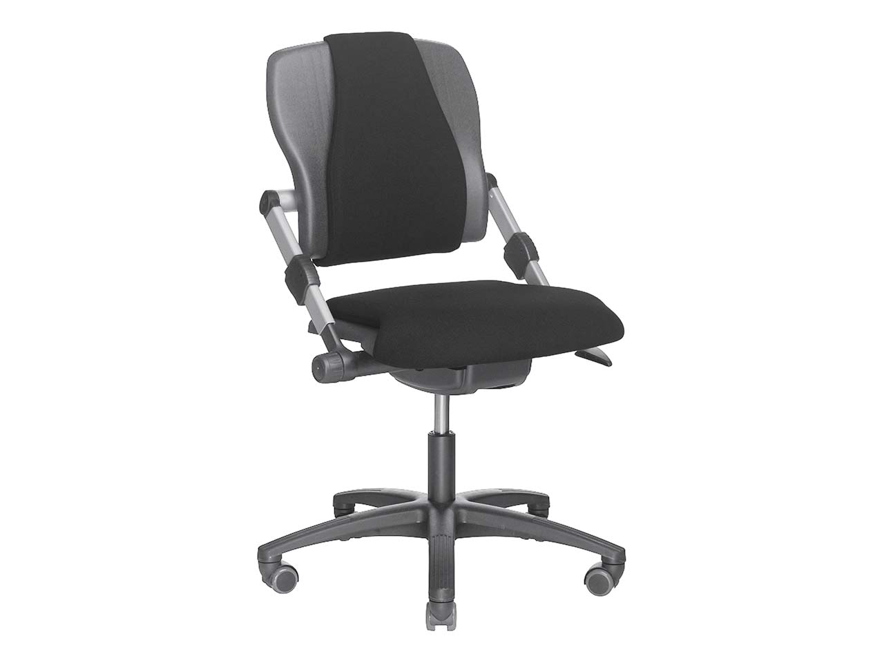 HAG Bürodrehstuhl "H03 340" Gestell sw, FK Kunststoff, Stoff: 100 % RC-Polyester, sw