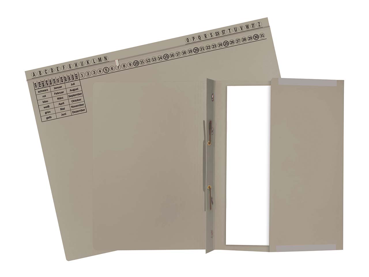 25 Exacompta Hängehefter "Exaflex Standard", 320 g/m², mit 1 Abheftvorrichtung, grau
