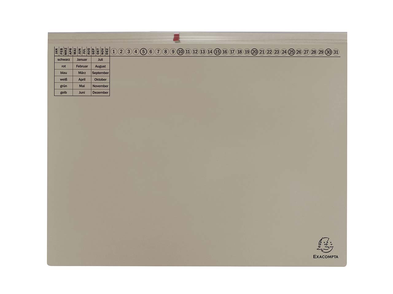 25 Exacompta Hängehefter "Exaflex Premium", mit 2 Abheftvor. für Rechtsheftung, grau