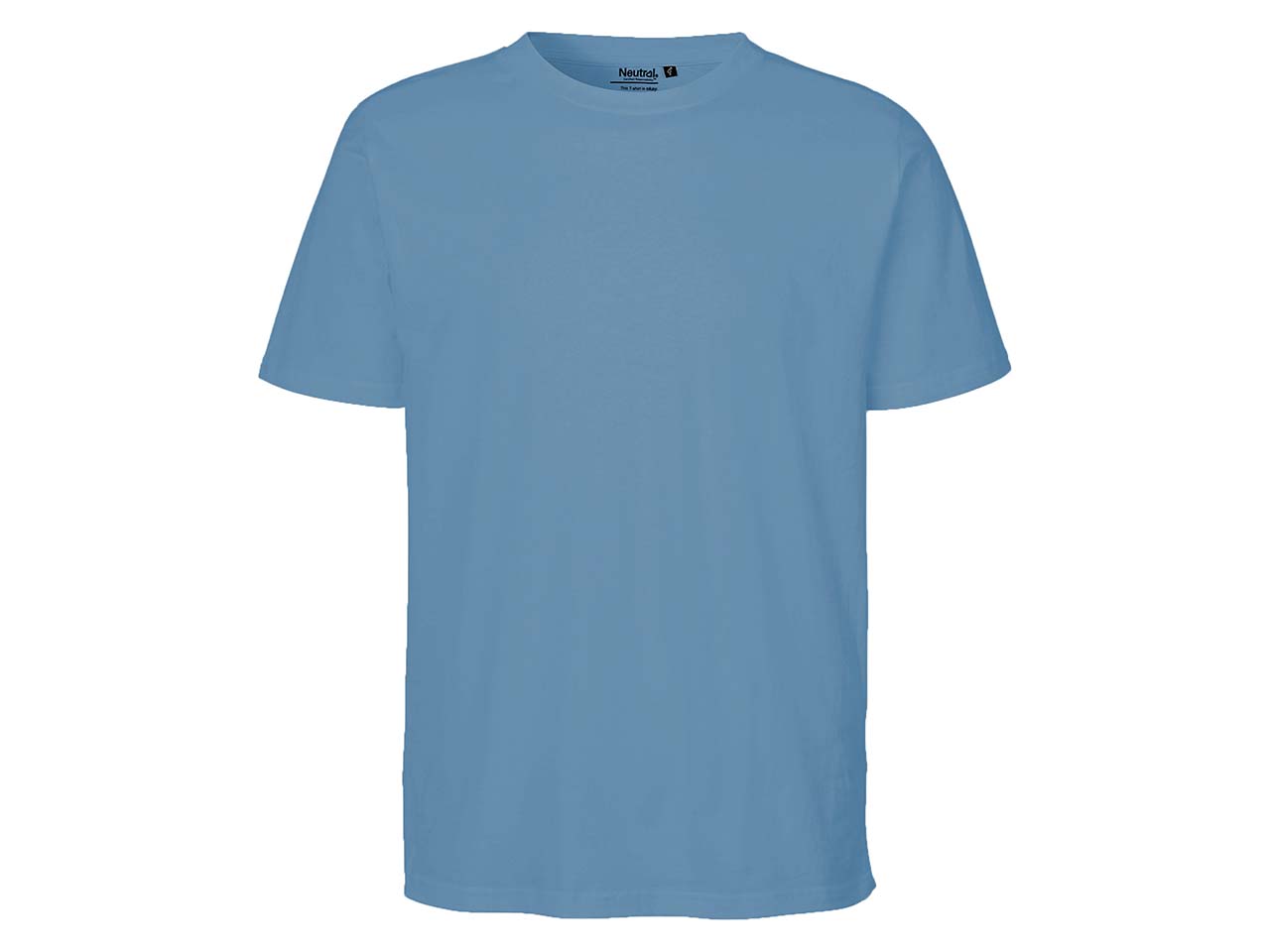 Neutral Bio-Unisex-T-Shirt mit Rundhalsausschnitt, dusty indigo, Gr. M