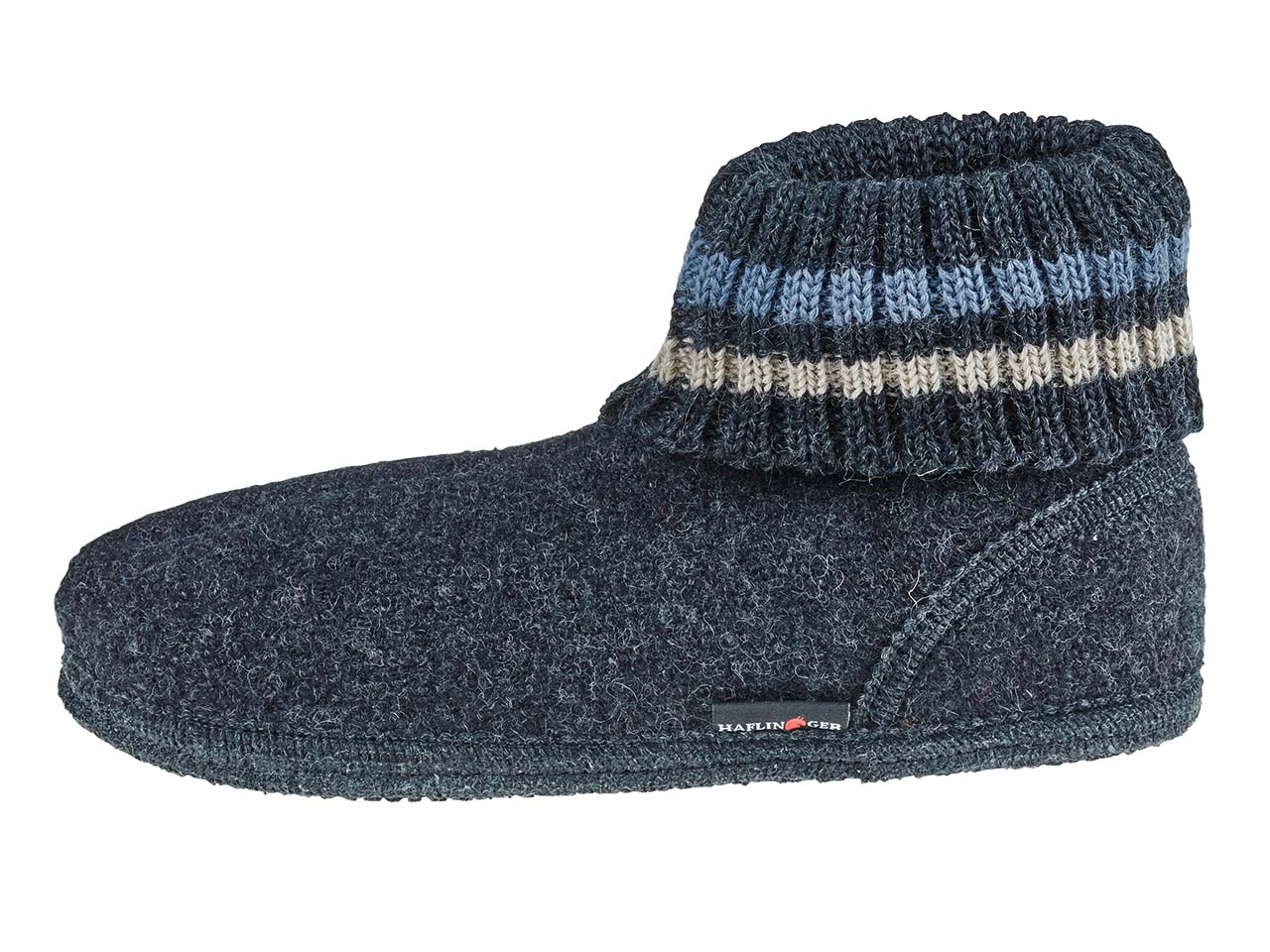 Haflinger Hüttenschuhe "Paul" graphit, Gr. 42