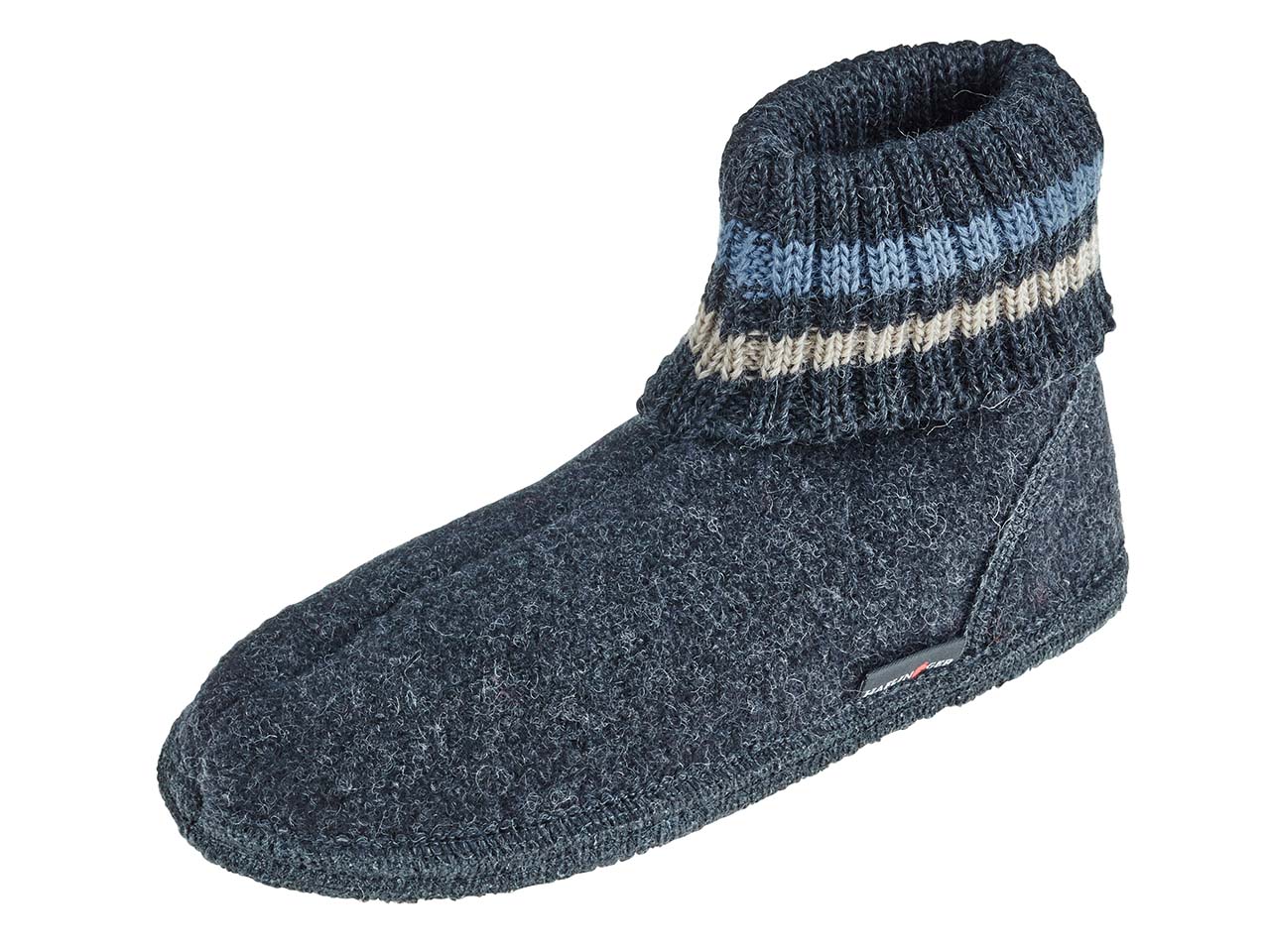 Haflinger Hüttenschuhe 'Paul' graphit, Gr. 39