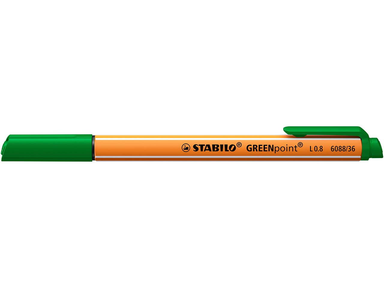 STABILO Filzstift 'GREENpoint' grün