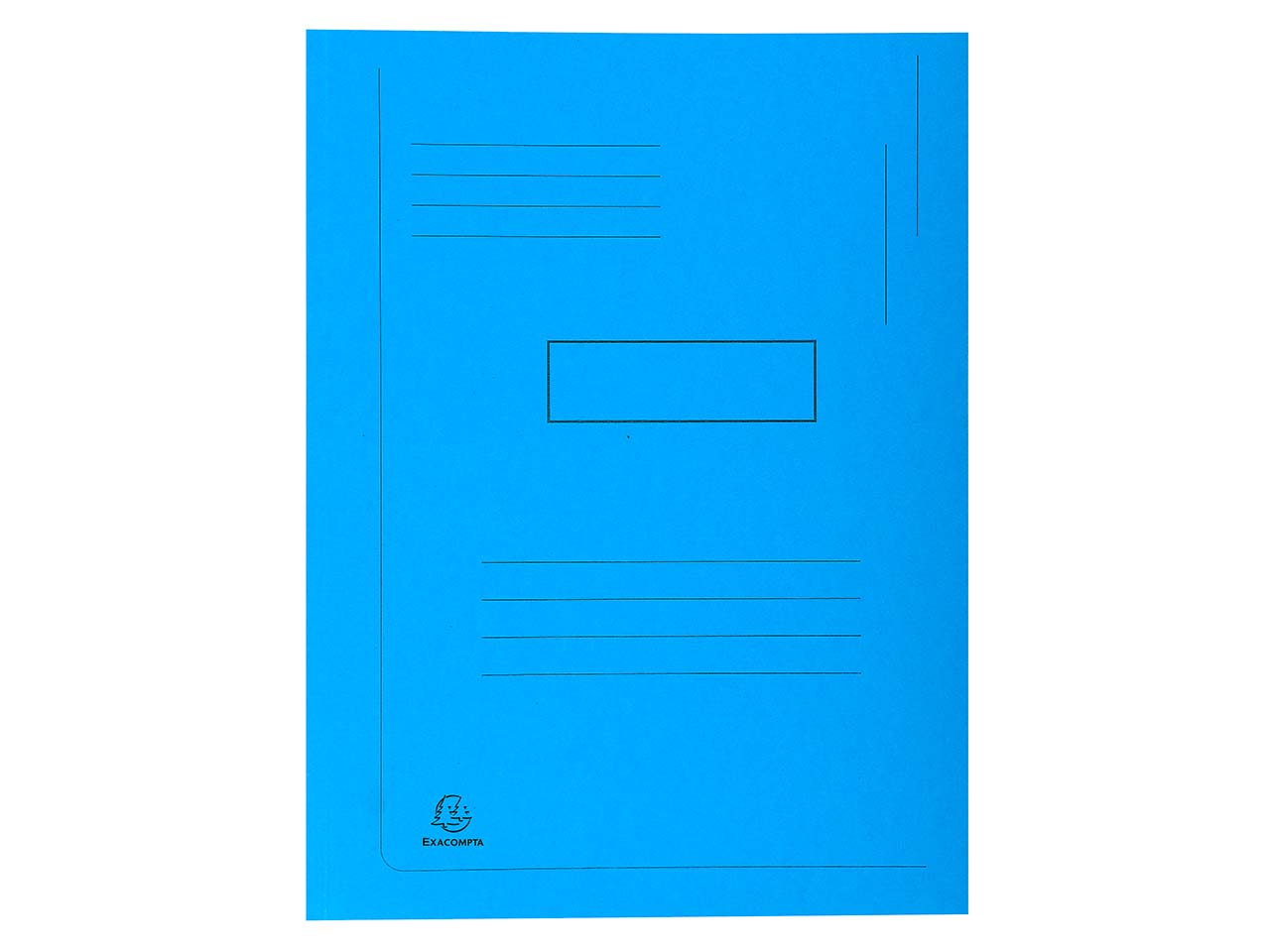 50 Exacompta Aktenmappen "Forever", 2 Klappen, 290 g/m², DIN A4, intensivblau
