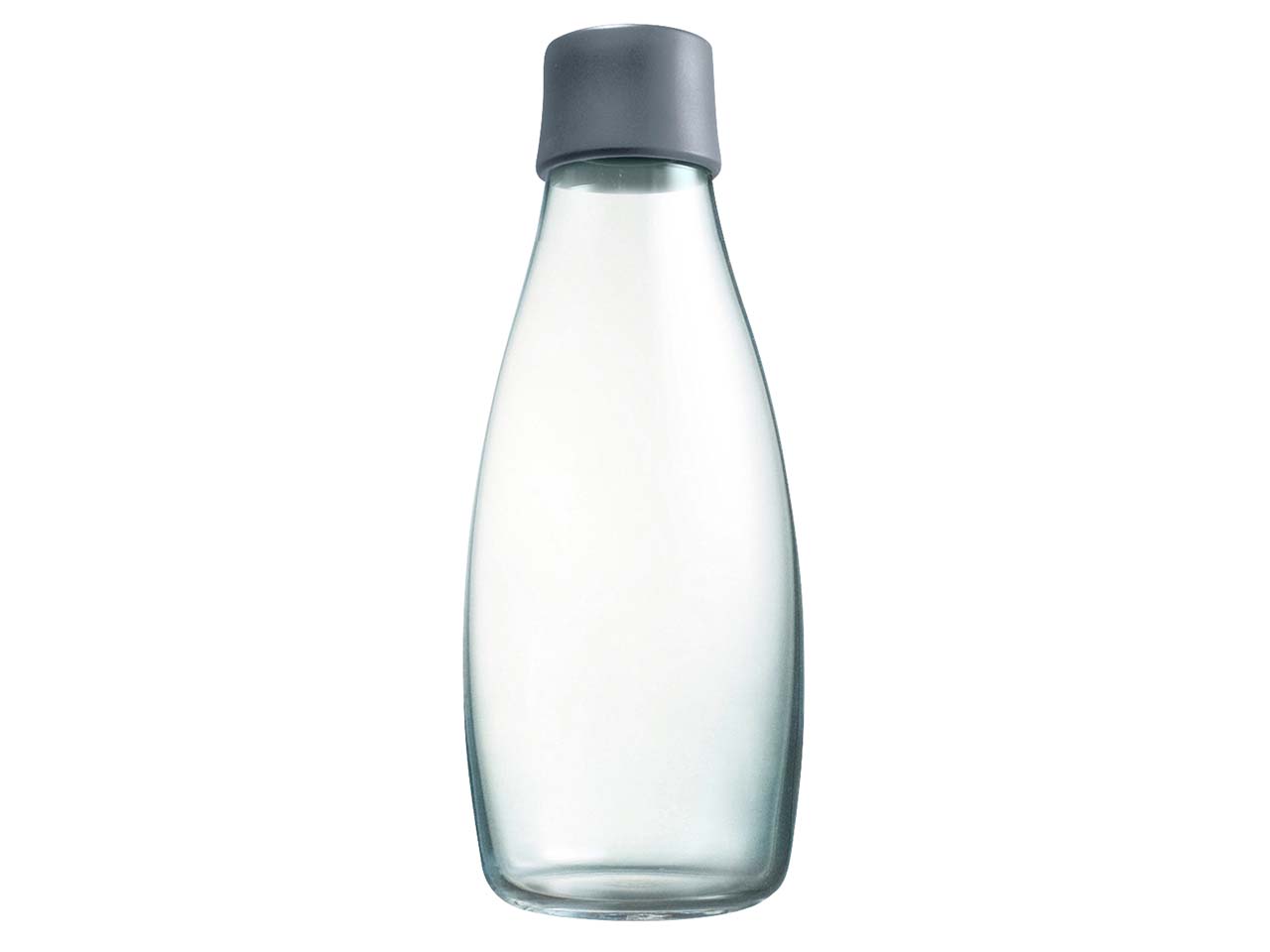 retap Trinkflasche 0,5 l aus Glas grey