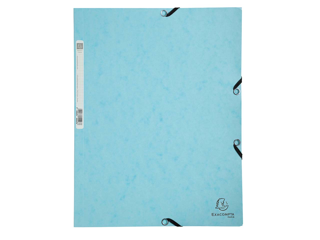 25 Exacompta Sammelmappen, Colorspan-Karton, 400 g/m², DIN A4, 3 Klappen, pastellblau